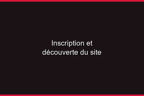 Inscription et premières impressions