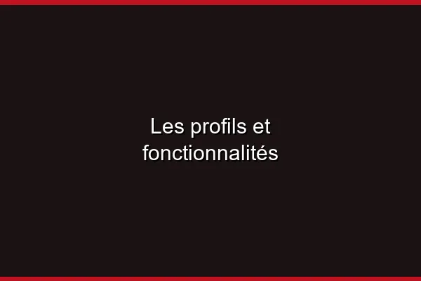 Les profils et la communauté