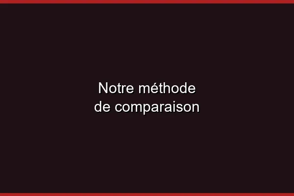 Notre méthode de comparaison